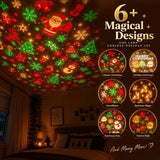 Illustration of festive Christmas projection designs