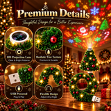 Christmas tree projector lens, texture and flexible USB design
